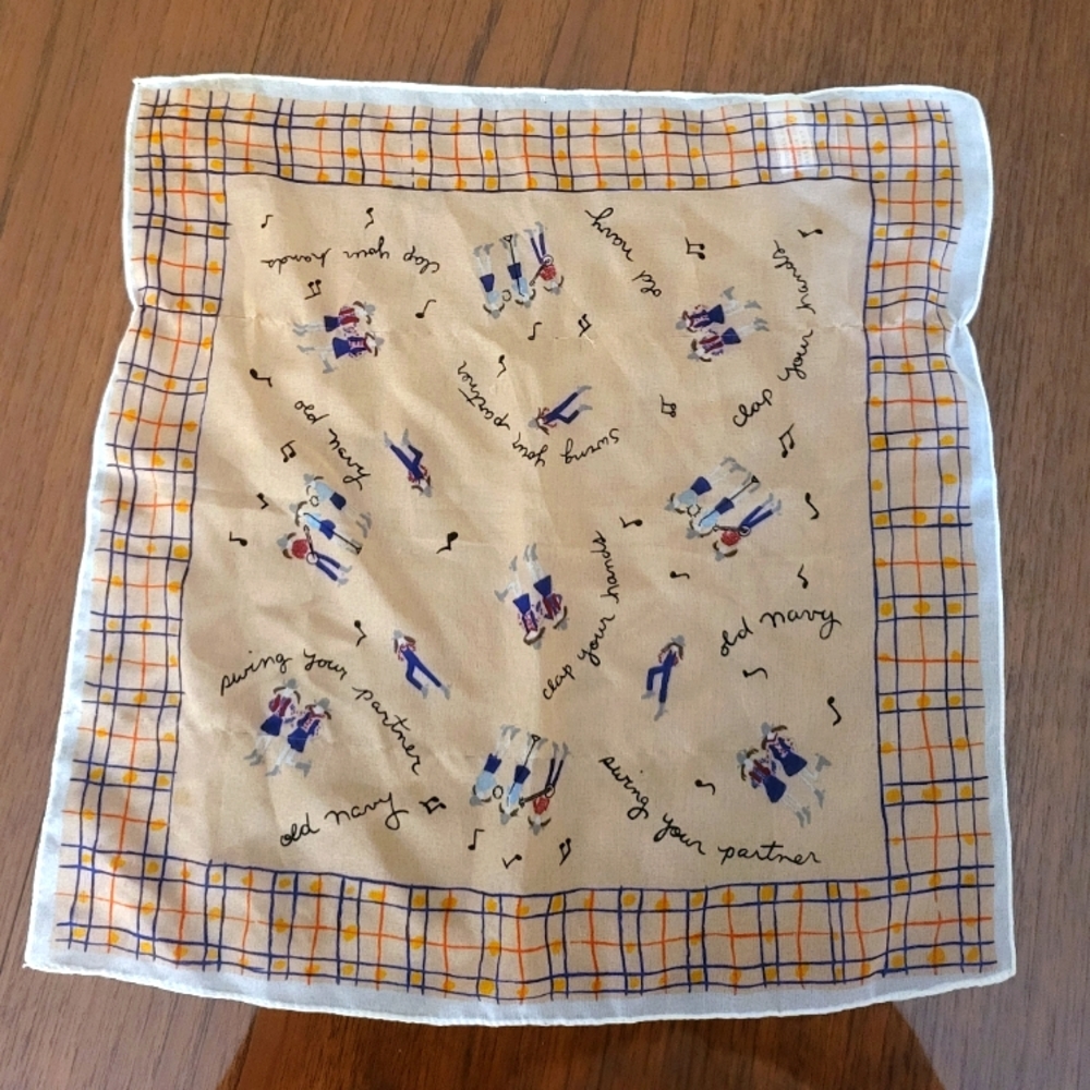Vintage Swing Dance Scarf Made in Italy